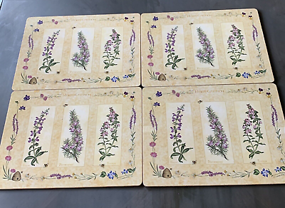 #ad Garden Herb 4 Table Placemats Cork $21.99