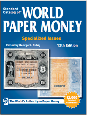 #ad Digital book. Standard Catalog of World Paper Money Specialized issue 12 Edition $1.97