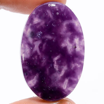 #ad Natural Purple Lepidolite Oval Cabochon Loose Gemstone 33.5 Ct 34X22X5mm X 18975 $4.80