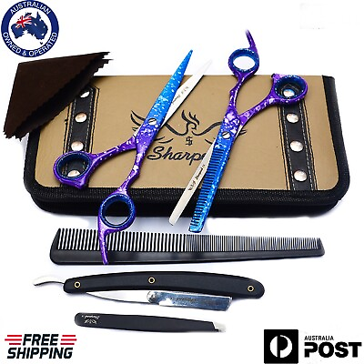 #ad Professional Hairdressing Barber Salon Hair Cutting Thinning Scissors Shears Set AU $35.99