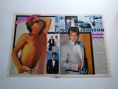 #ad Don Johnson Miami Vice Bonnie Bianco Mel Appleby Wham Iggy Pop clippings Germany $12.99