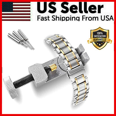 #ad Metal Adjustable Watch Band Strap Bracelet Link Pin Remover Repair Tool Kit US $6.79
