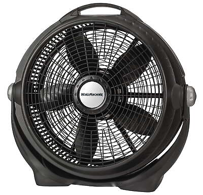 #ad Wind Machine 20quot; Air Circulator Floor Fan 3 Speeds 23quot; H Black New $35.98
