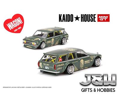 #ad Kaido House x Mini GT Datsun Kaido 510 Wagon Green KHMG010 1 64 $16.99