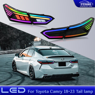 #ad RGB LED Tail Light For Toyota Camry 2018 2023 Rear Lamp Tail Lights Assembly $399.00
