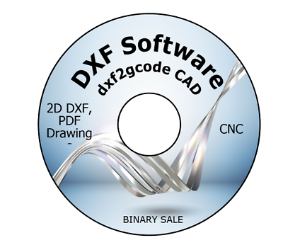 #ad DXF Software dxf2gcode CAD View Convert 2D DXF PDF Drawings to CNC Machine DVD $12.99
