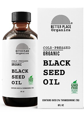 #ad 100% Organic Black Seed Oil 8oz Edible Cold Pressed Cumin Nigella Sativa $18.99
