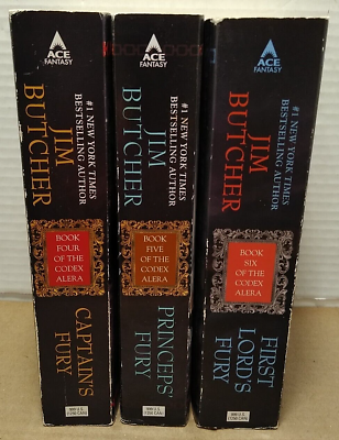 #ad Jim Butcher Codex Alera Series Books 4 5 amp; 6 Fury 3 Paperbacks $8.10