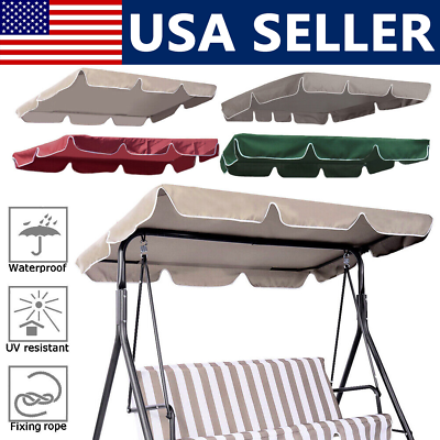 #ad Swing Top Cover Canopy 300D Replacement Garden Patio Outdoor 66x45 75x52 77quot;x43quot; $19.99