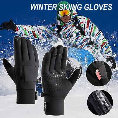#ad Winter Gloves Waterproof Thermal Touch Screen Thermal Windproof Warm Gloves $6.77