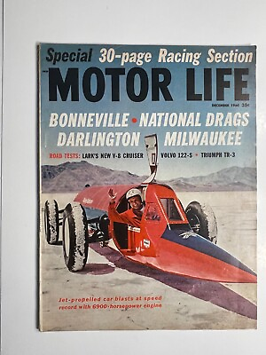 #ad Vintage MOTOR LIFE Magazine December 1960 Hot Rod Classic Car Magazine $15.00