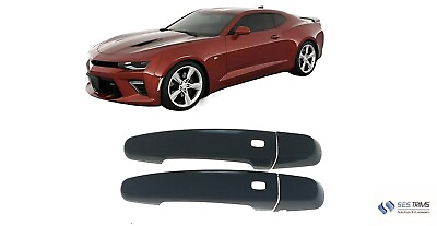 #ad Patented Snap On Black Door Handle Cover for 16 22 Chevrolet Camaro W SMARTKEY $37.76