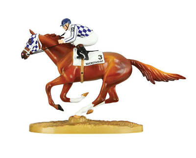 #ad BREYER HORSES #97450 Secretariat 50th Anniversary Figurine with Jockey NEW $19.99