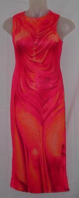 #ad NEW NWOT Bright Colorful Sz 12 Casual Sleeveless Form Fitting Maxi Dress BOOHOO $20.00