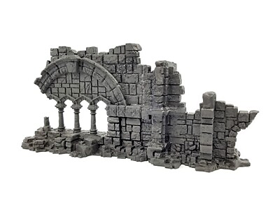 #ad Ancient Ruins Temple Wall A small Tabletop Wargaming RPG AoS terrain $34.95