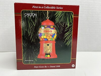 #ad CARLTON CARDS CHRISTMAS ORNAMENT DAYS GONE BY GORGEOUS GUMBALL MACHINE NEW $11.19
