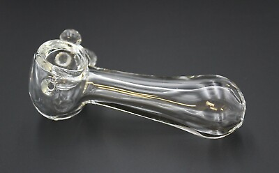 #ad 4 1 2quot; CRYSTAL Tobacco Smoking Pipe THICK Glass pipes $16.95