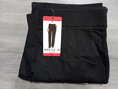 #ad Matty M Pants Adult Medium Black Pull On Office Casual Womens $24.99