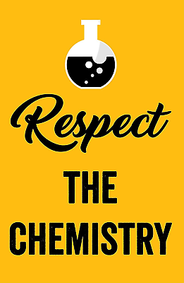 #ad Respect Chemistry Poster Scientist Wall Print Classroom 24 X 36 Inches $39.99
