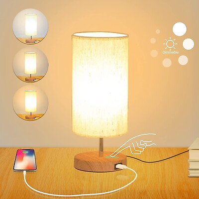 #ad #ad Table Lamp with USB Charging Adapter Lamps for Reading Living Kids Room Office $32.99