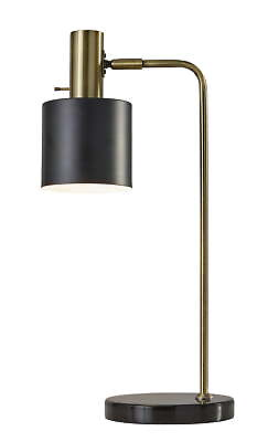 #ad Desk Lamp Antique Brass and Black $108.50