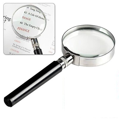 #ad 10X Magnifying Glass Handheld Magnifier Lens for Reading Jewelry Loupe $6.99