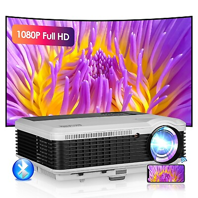 #ad Android LED Projector 1080p Full HD Video WiFi Airplay Blue tooth Home Theater $179.99
