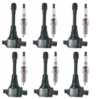 #ad 6X Ignition Coils 6X Spark Plugs for 08 13 Nissan 370Z Infiniti G37 3.7L UF617 $107.00
