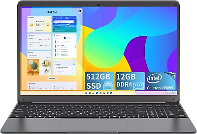 #ad SGIN 14.1quot; Laptop FHD 12GB RAM 512GB SSD Intel Celeron 2.8 GHz 5.0G WiFi HDMI $189.00