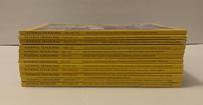 #ad National Geographic Magazine 12 Issues COMPLETE YEAR 2011 No Maps $11.99