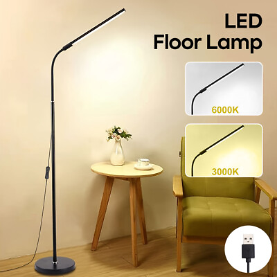 #ad Standing Floor Lamp Adjustable 360° LED Reading Light for Bedroom Living Room $31.99