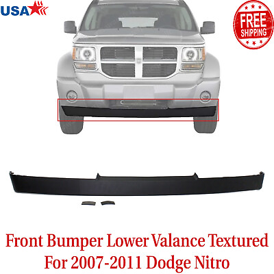 #ad Front Lower Bumper Valance Air Deflector Textured For 2007 2011 Dodge Nitro $94.37