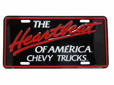 #ad The Heartbeat Of America Chevy Chevrolet Truck 6quot;x12quot; Aluminum License Plate Tag $9.88