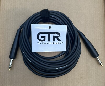 #ad GTR 20 ft Guitar Cable 1 4quot; Electric Bass Amp Keyboard Audio Cable Cord $17.99