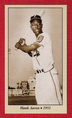 #ad Hank Aaron #x27;53 Jacksonville Braves minor league Tobacco Road #9 NM cond. $7.95