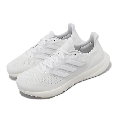 #ad adidas Pureboost 23 Wide Footwear White Men Unisex Road Running Shoes IF8064 $144.99