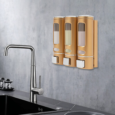 #ad 400ml 3 Pack Hotel Shower soap Dispenser ， Wall mounted Shampoo Dispenser Hotel $32.00