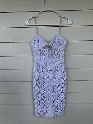 #ad Vintage Betsey Johnson y2k 2000 90 Dress Corset Lace White Bridal Bow Babydoll 6 $125.00