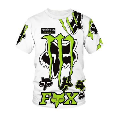 #ad Men#x27;s Fox Riding T shirts Motocross Monster Dirt Bike Racing Tops S 5XL $21.99