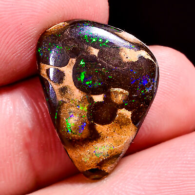 #ad Natural Boulder Opal Fancy Shape Cabochon Loose Gemstone 20X15X4 MM 09.50 Cts. $27.99
