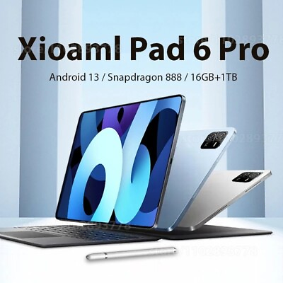 #ad MAX POWER Xiaomi Pad 6 PRO Tablet PC 16GB 1TB W Keyboard Octacore BLUE $374.90