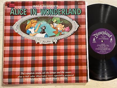 #ad Walt Disney Alice In Wonderland Magic Mirror LP Disneyland Stereo 1967 GD $14.99