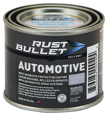 #ad Automotive Rust Inhibitor Paint Coating 4 Oz Metallic Gray $28.99