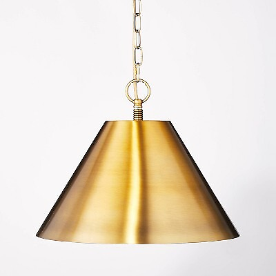 #ad Small Metal Pendant Ceiling Light Brass Threshold Studio McGee $68.99