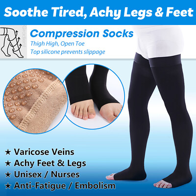 #ad Compression Stockings 23 32 mmHg Men Women Medical Support Edema Swelling Socks $28.36