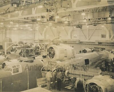 #ad Louden airplane manufacturing assembly plant antique factory photo $35.00