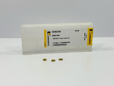 #ad Kennametal CDHBS4T004 New Carbide Inserts 1161904 Grade KC730 3pcs $14.99