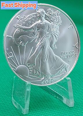 #ad #ad 2022 Silver American Eagle Coin BU From Tube Free Daily Shippin $25.99