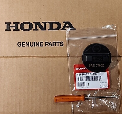 #ad Genuine Honda OEM Oil Cap 0w 20 15610 REZ A00 NEW SEALED $15.87