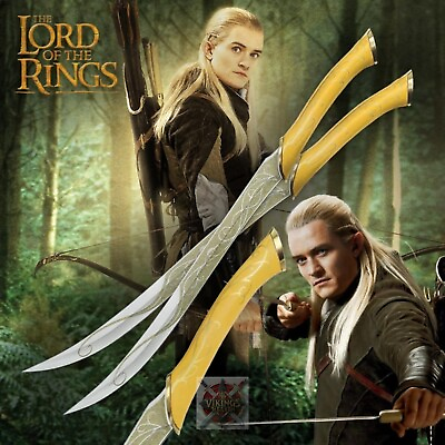 #ad Lord of Ring Replica swords Legolas Greenleaf#x27;s Elven Dual Swords $135.00